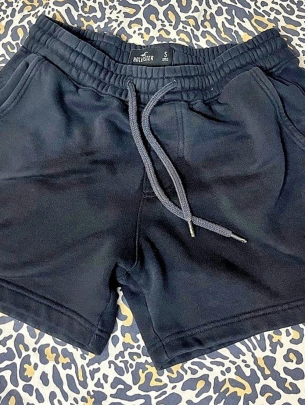 Hollister Fleece Sweatshorts Black Athletic Shorts Small